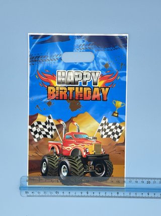 Sacchetti Regalo Monster Truck 10 Pezzi Compleanno