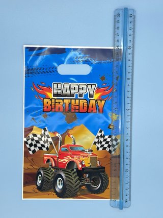 Sacchetti Regalo Monster Truck 10 Pezzi Compleanno