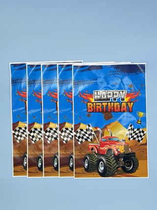 Sacchetti Regalo Monster Truck 10 Pezzi Compleanno