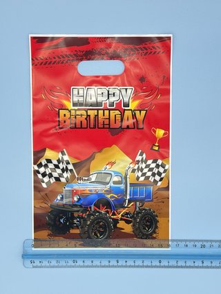 Sacchetti Regalo Monster Truck 10 Pezzi Compleanno