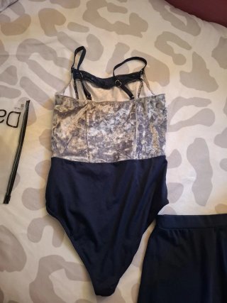 Maillot y falda patinaje/danza