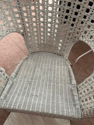 Asiento con cojín de mimbre, Ikea