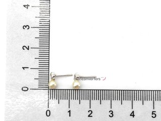 pendientes plata 925mm con piedra con circonita