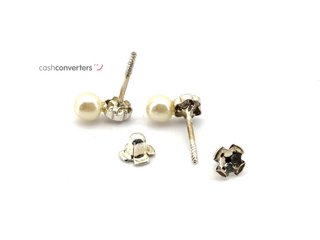 pendientes plata 925mm con piedra con circonita