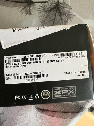 Tarjeta Grafica AMD Radeon rx580 8Gb GDDR5