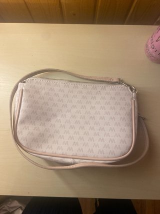 Bolso Misako rosa y beige