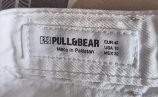 Pantalón vaquero mujer blanco