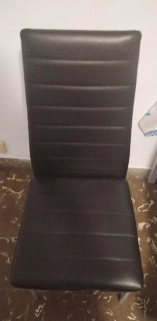 Sillas comedor polipiel negro