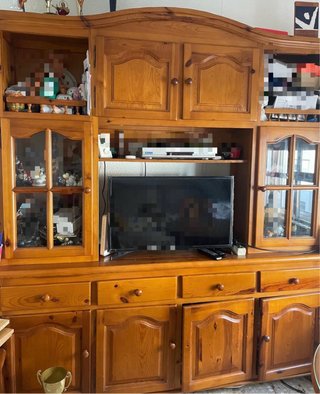Mueble de salón madera maciza