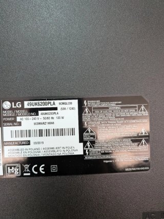 Scheda Alimentazione Eax67189201 (1,6) TV Lg 49UK6