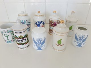 Colección Albarelos Tarros Farmacia porcelana