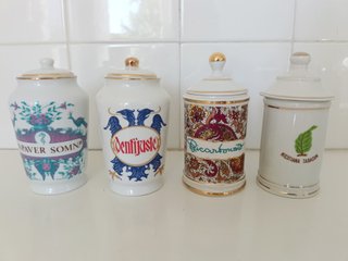 Colección Albarelos Tarros Farmacia porcelana