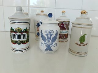 Colección Albarelos Tarros Farmacia porcelana