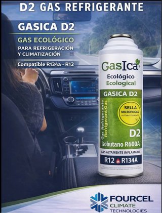 Gasica D2 AC Coche 590gr/R134