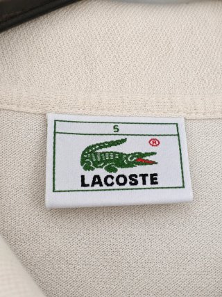 Camisa Lacoste Beige Manga Corta Talla L