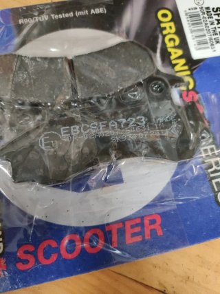 Pastillas Freno EBC SFA723 Orgánicas Scooter