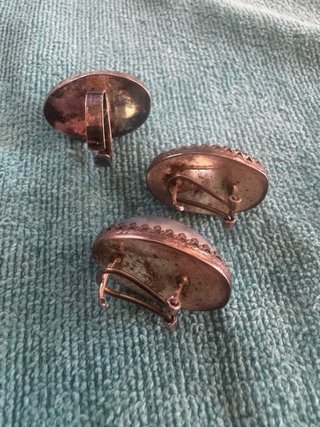 Conjunto Anillo y Pendientes Perlas 1952. Plata