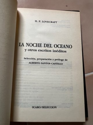 Noche del océano y otros escritos inéditos