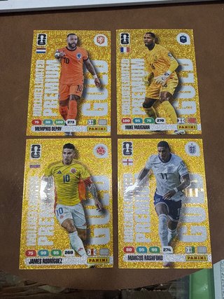 Lote 4 limitadas gold depay maignan james rashford