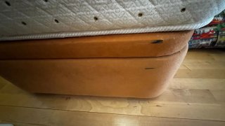 Canapé abatible madera y tela