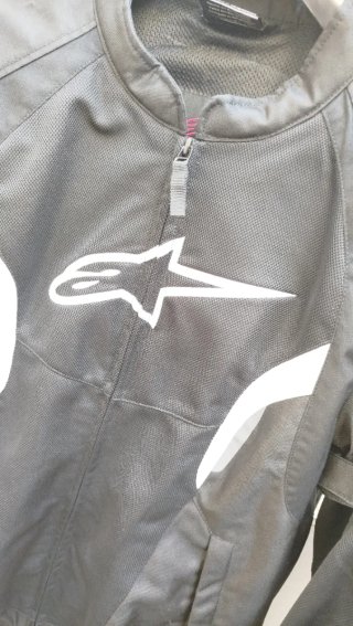 Chaqueta Verano Moto Alpinestars Negra AST V2