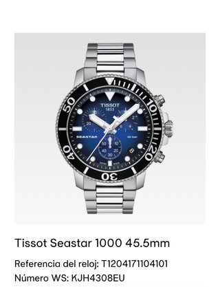 Tissot Seastar 1000 45.5mm Reloj Azul
