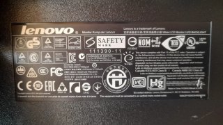 Monitor Lenovo ThinkVision Negro