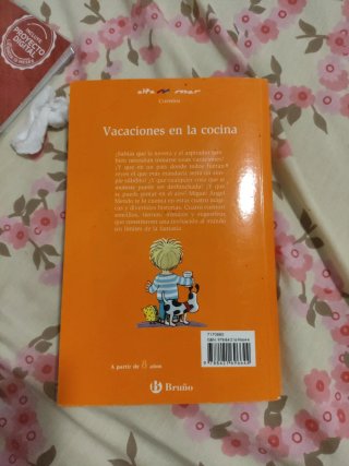 Libro "vacaciones en la cocina "