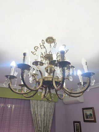 Lámpara de salón de bronce
