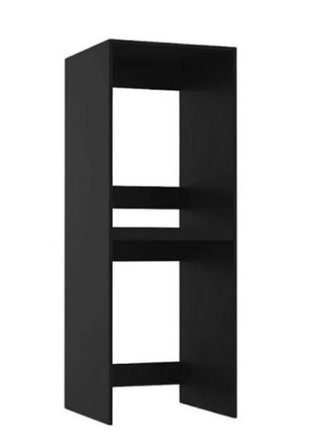 Mueble para lavadora y secadora negro