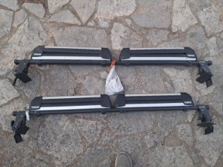 Portaesquís Thule Doble con Barras y Llave