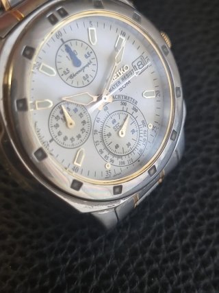 Seiko V657-9029 Chronograph Vintage Oro/Plata