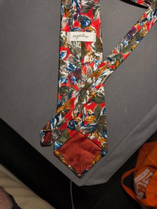 Cravatta vintage fantasia floreale Angelo Litrico