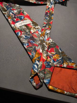 Cravatta vintage fantasia floreale Angelo Litrico