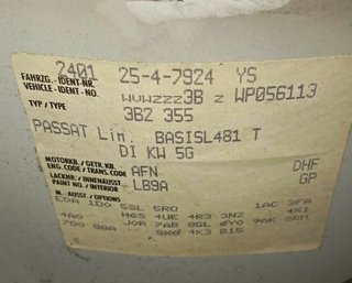 Paragolpes volkswagen passat berlina (3b2) 487170