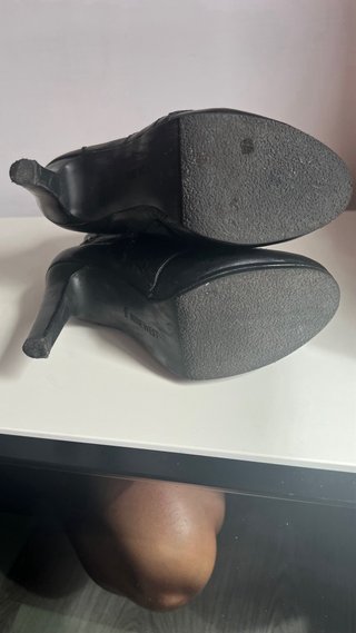 Botines Nine West Piel Talla 37 Negros