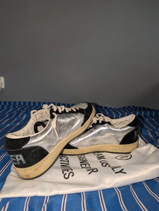 Zapatillas Golden Goose Negro/Plata