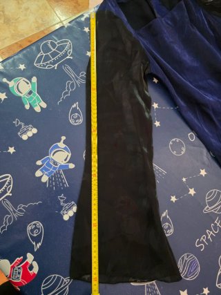 Vestido largo azul y negro talla S