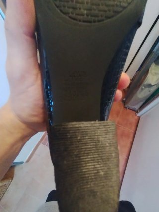 Botines negros piel efecto reptil talla 38