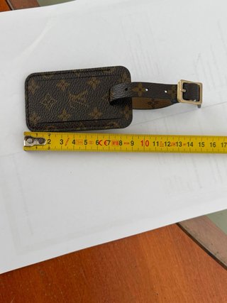 Targhetta Louis Vuitton Monogram Marrone