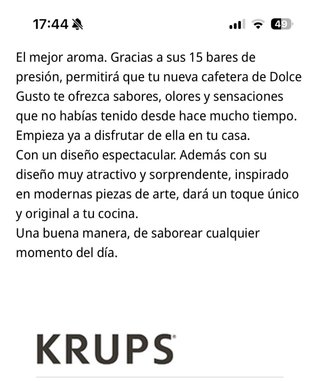 Cafetera de cápsulas Krups Dolce Gusto Drop KP3505
