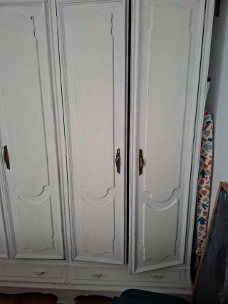 Armario vintage grande de madera