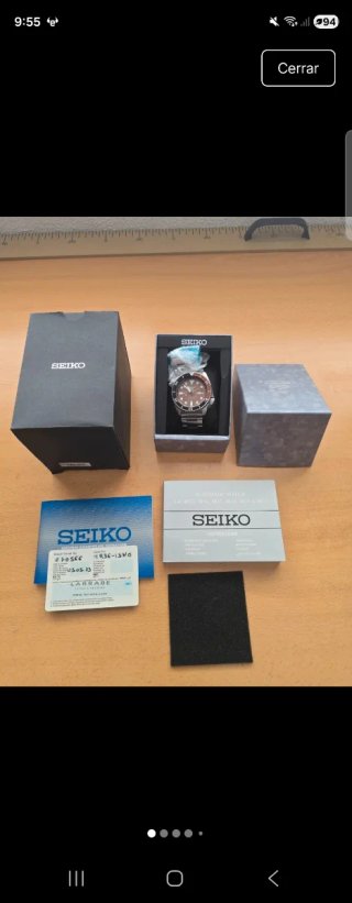 Reloj Seiko 5 Sports SRPJ47K1 Esqueleto FULL SET