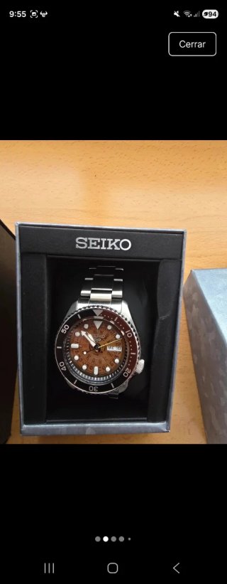 Reloj Seiko 5 Sports SRPJ47K1 Esqueleto FULL SET