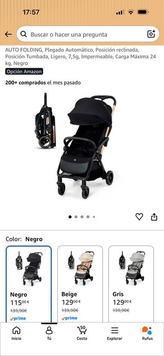 Silla de Paseo Kinderkraft APINO
