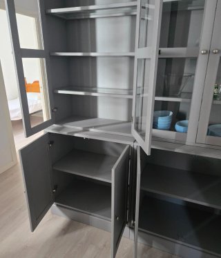 Vitrina IKEA HAVSTA Gris Madera Cristal