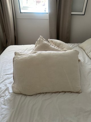 Cojines Zara Home Lino Natural