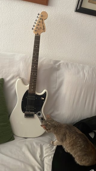 Guitarra Squier Mustang Blanca