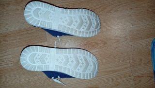 Mocasines de lona azul