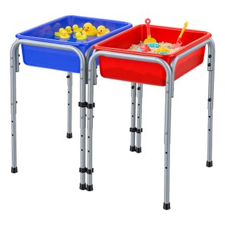 Tavolo Sensoriale Bambini Regolabile a 2 Stazioni